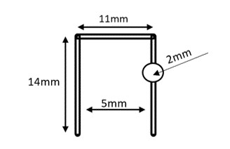Clipsuri, capse pentru capsator mezeluri, cârnati, salam - 14 mm, 5000 buc